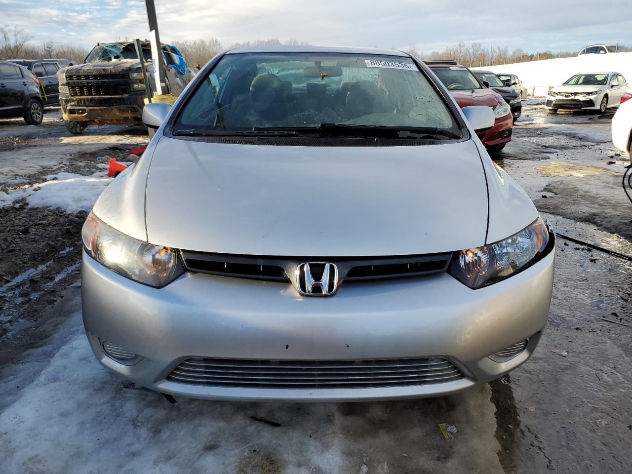 2008 Honda Civic VIN 2HGFG12618H581756 Copart auction photo, rear end / front end damage thumbnail 5