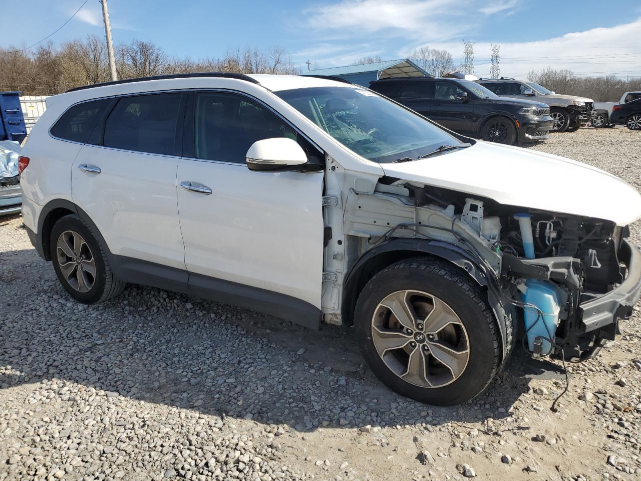 2013 Hyundai Santa Fe VIN KM8SN4HF6DU032875 Copart auction photo, all over / front end damage thumbnail 4
