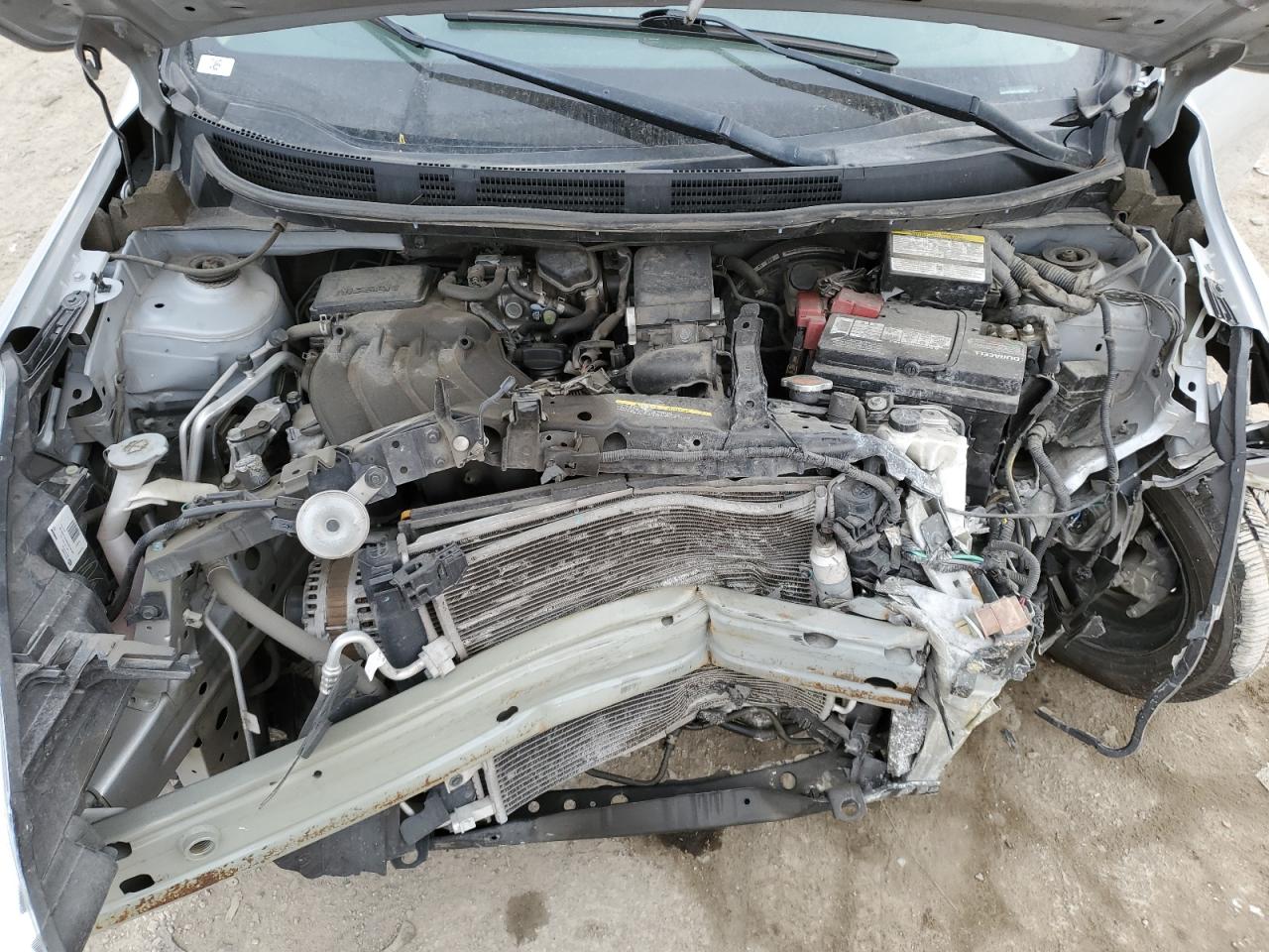2018 Nissan Versa VIN 3N1CN7AP2JL840341 Copart auction photo, front end / all over damage thumbnail 11