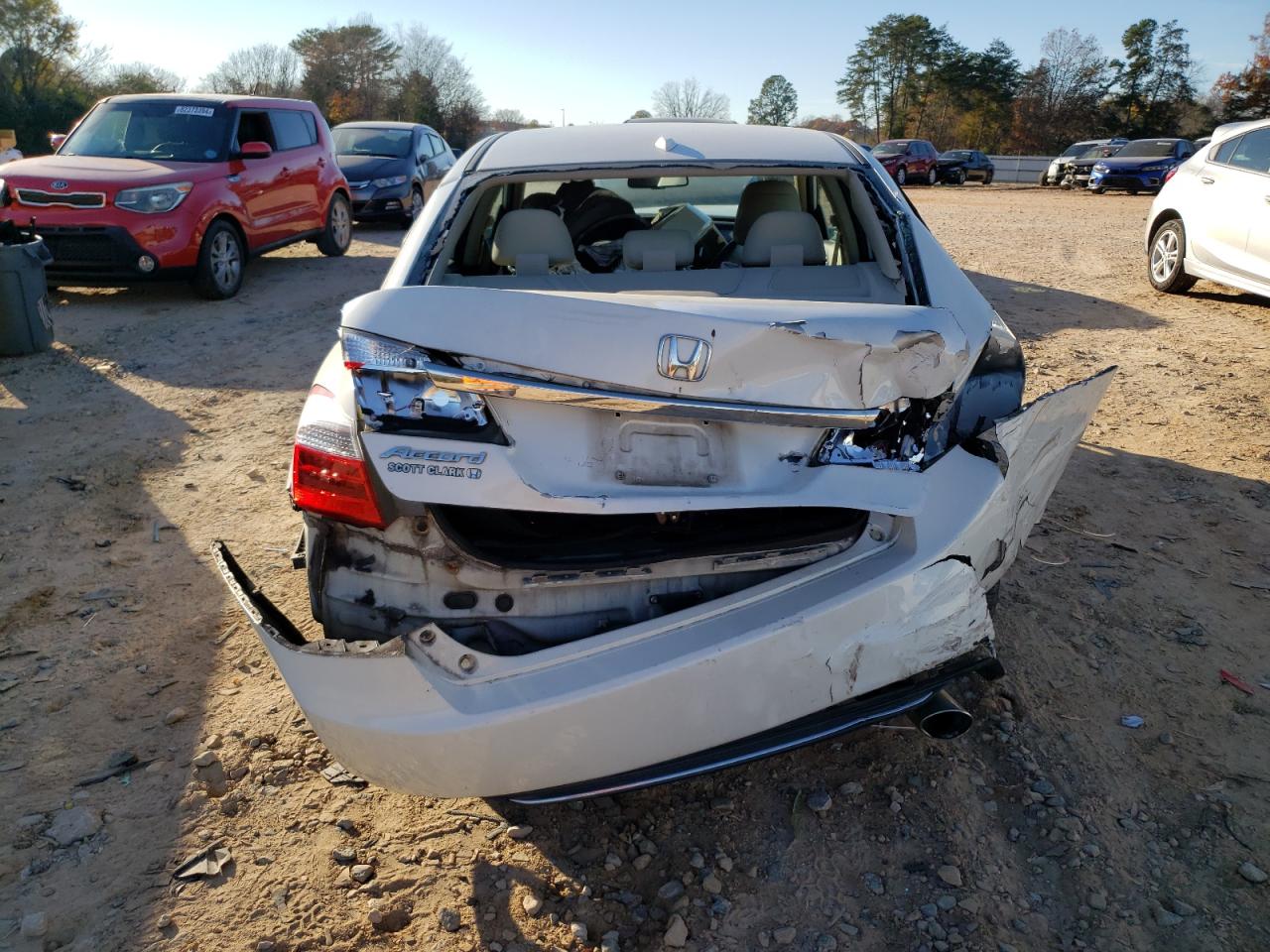 2014 Honda Accord VIN 1HGCR2F81EA023270 Copart auction photo, rear end / front end damage thumbnail 6