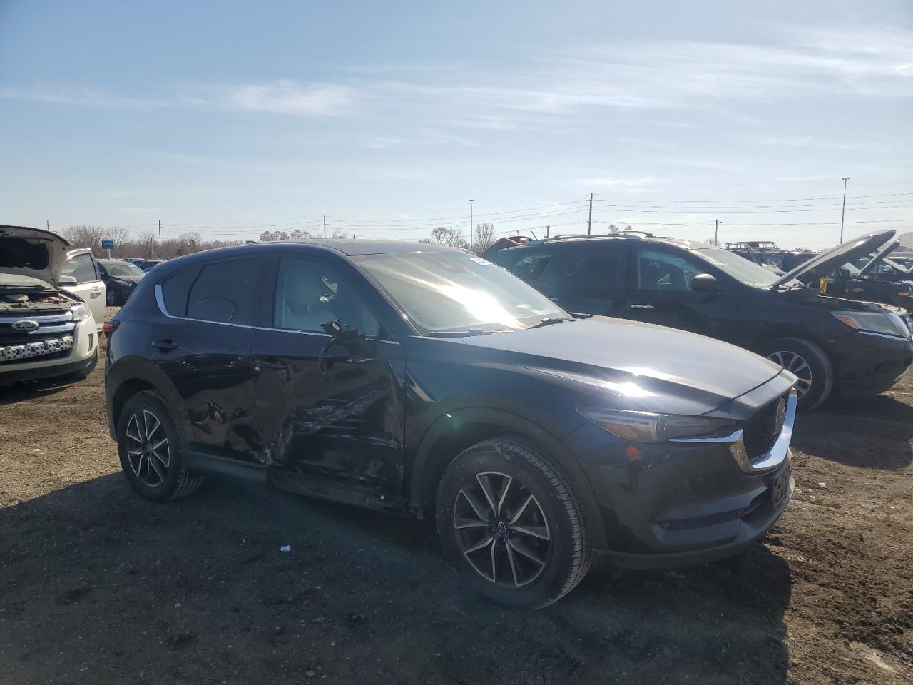 2017 Mazda CX-5 VIN JM3KFBDL3H0154518 Copart auction photo, side damage thumbnail 4