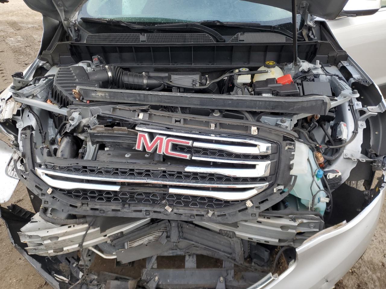 2018 GMC Acadia VIN 1GKKNMLAXJZ169711 Copart auction photo, front end / side damage thumbnail 12