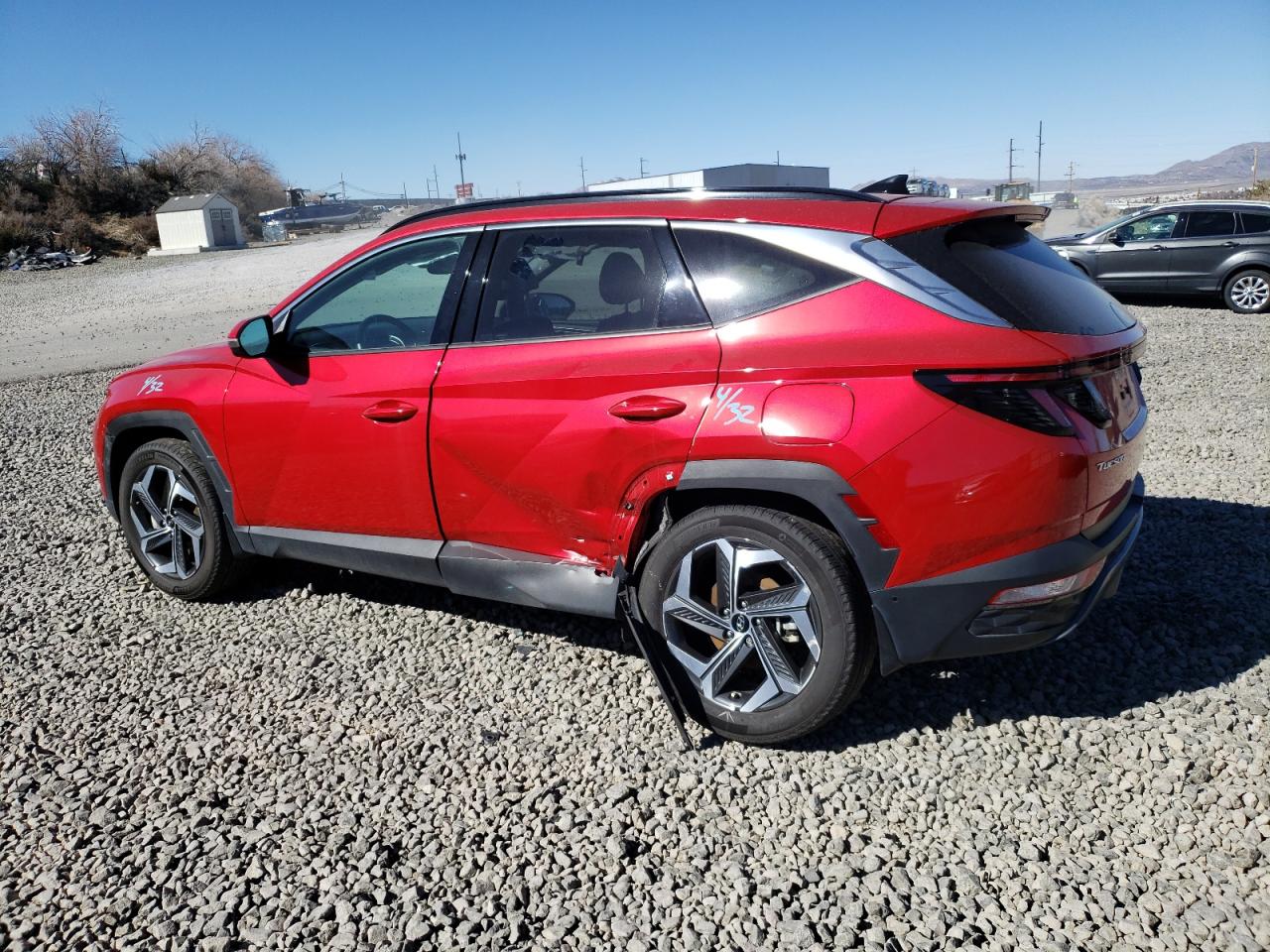 2023 Hyundai Tucson VIN 5NMJECAE1PH197515 Copart auction photo, side / minor dent/scratches damage thumbnail 2