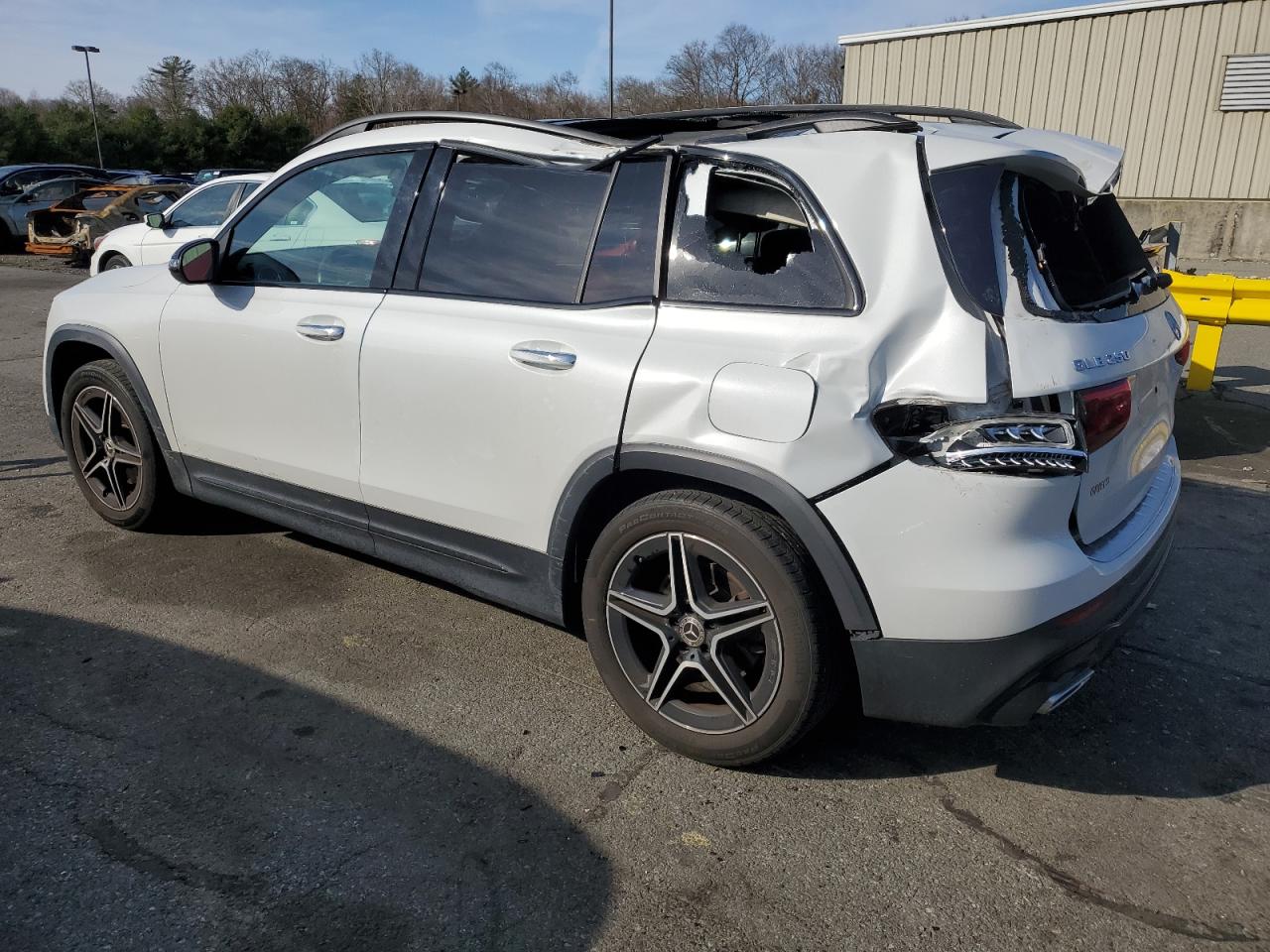 2022 Mercedes-Benz GLB VIN W1N4M4HB5NW183959 Copart auction photo, top/roof / rear end damage thumbnail 2