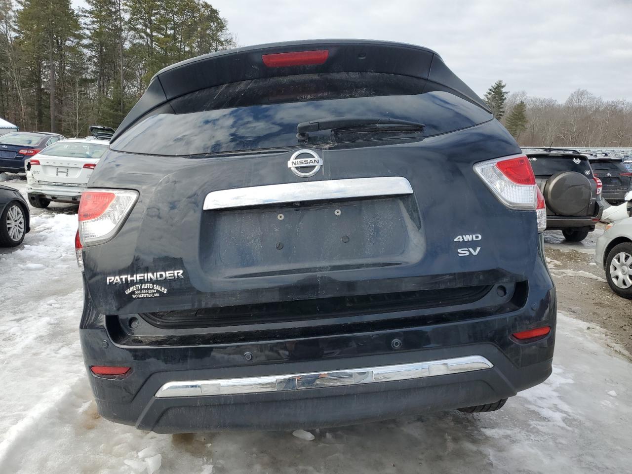 2016 Nissan Pathfinder VIN 5N1AR2MM0GC655654 Copart auction photo, front end / undercarriage damage thumbnail 6