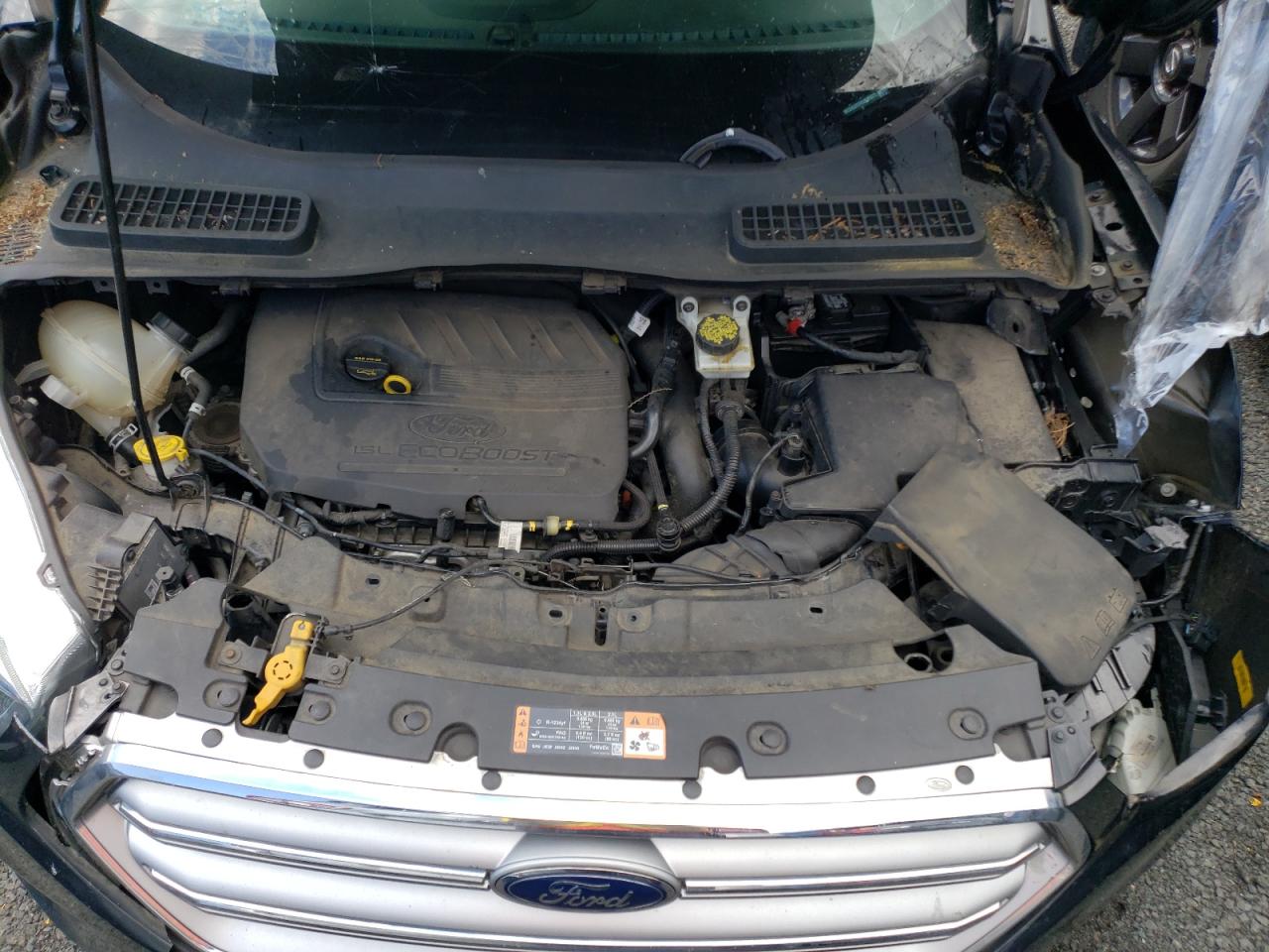 2017 Ford Escape VIN 1FMCU9JD7HUB11877 Copart auction photo, all over damage thumbnail 12