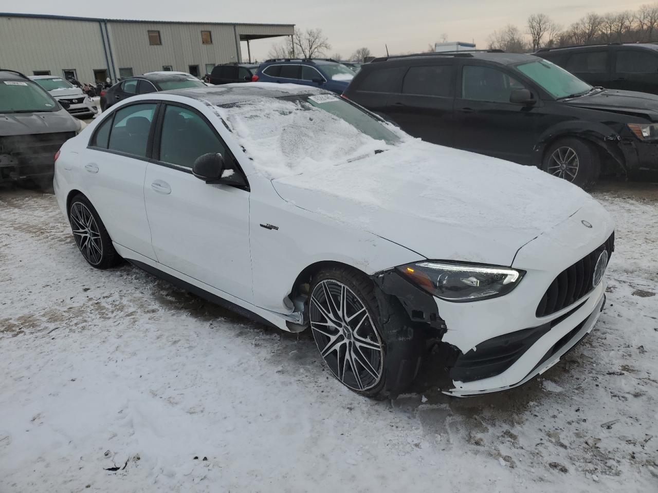 2024 Mercedes-Benz C-klasse VIN W1KAF8HB9RR236684 Copart auction photo, front end damage thumbnail 4