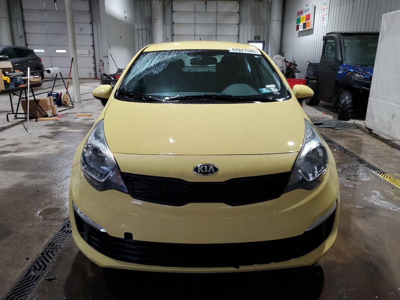 2016 KIA Rio VIN KNADM4A39G6586353 Copart auction photo, side / minor dent/scratches damage thumbnail 5