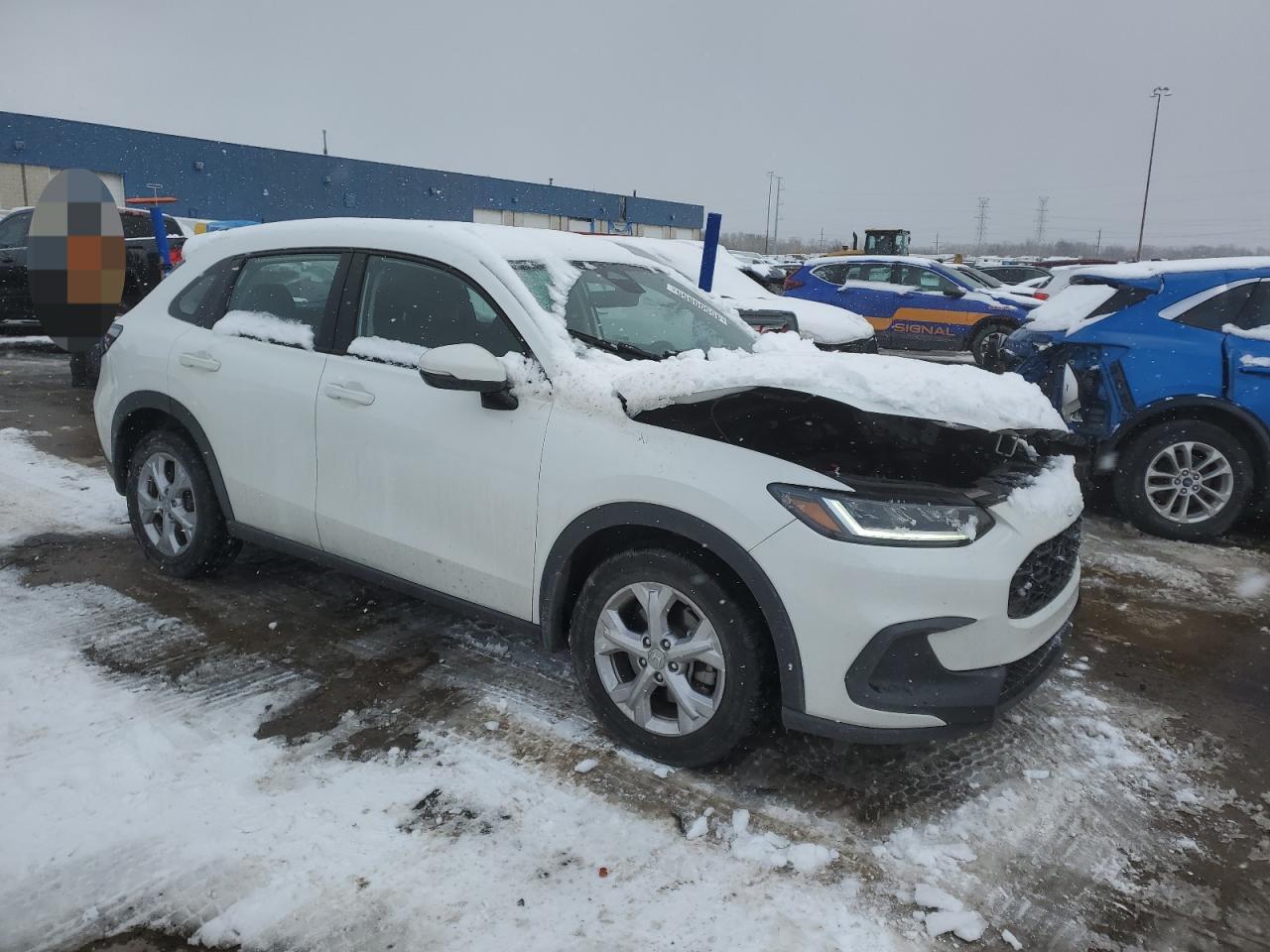 2023 Honda HR-V VIN 3CZRZ2H31PM741623 Copart auction photo, front end damage thumbnail 4