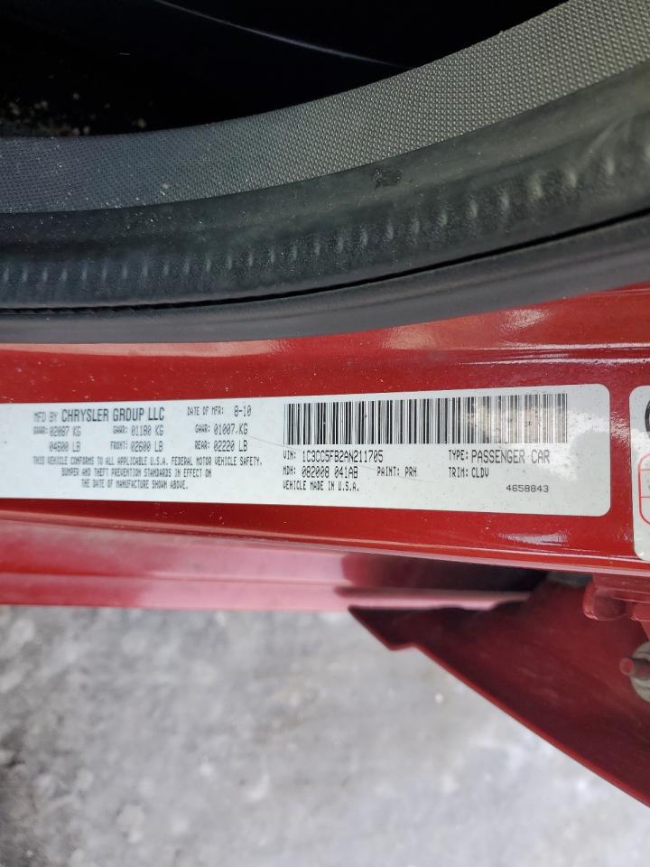 2010 Chrysler Sebring VIN 1C3CC5FB2AN211705 Copart auction photo, front end / rear end damage thumbnail 12