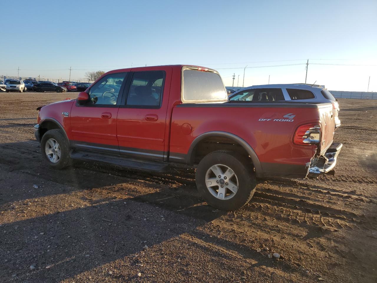 2002 Ford F-150 VIN 1FTRW08L32KC81206 Copart auction photo, rear end damage thumbnail 2