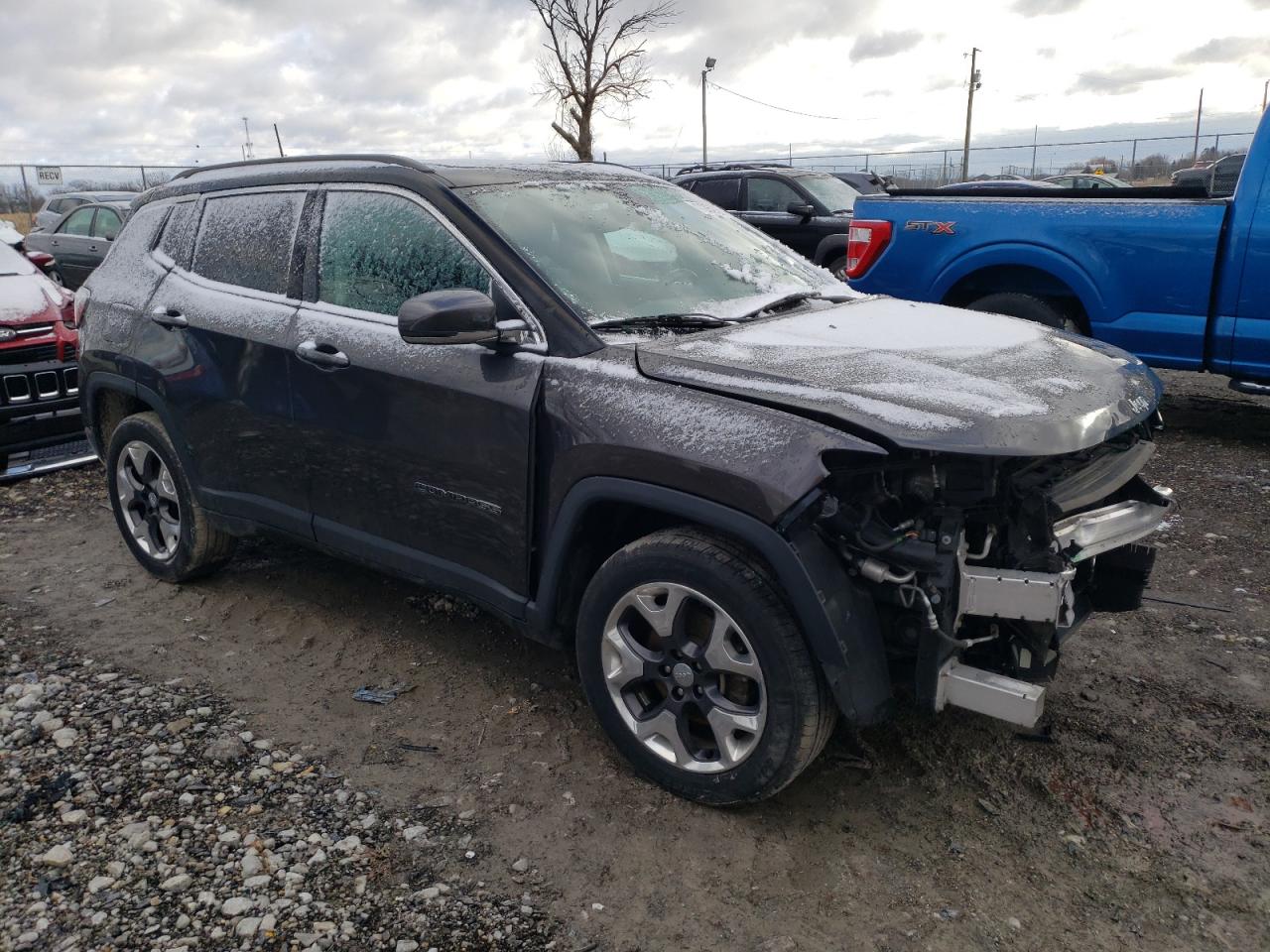 2018 Jeep Compass VIN 3C4NJDCB0JT372966 Copart auction photo, front end / minor dent/scratches damage thumbnail 4