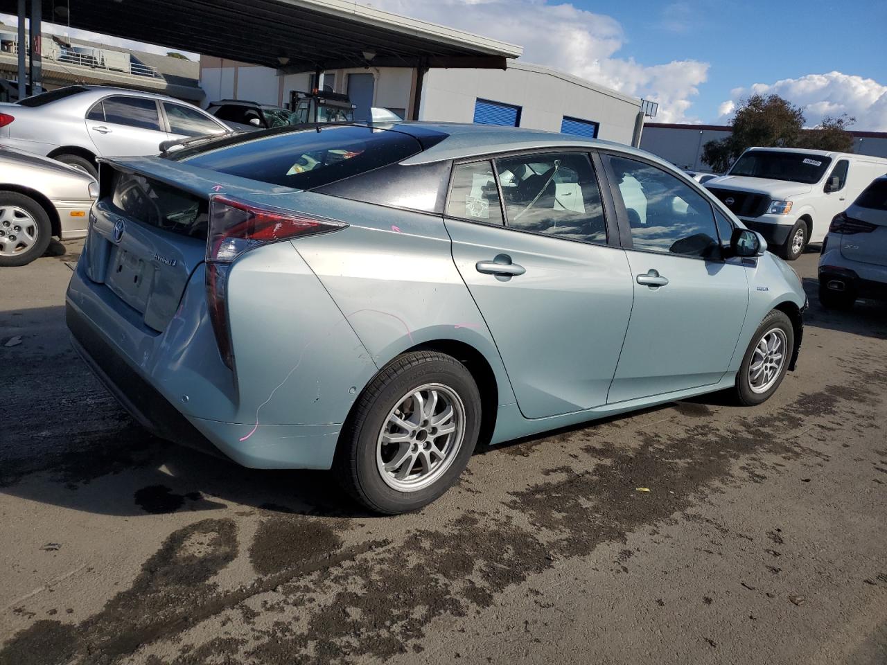2016 Toyota Prius VIN JTDKARFU1G3519734 Copart auction photo, front end / side damage thumbnail 3