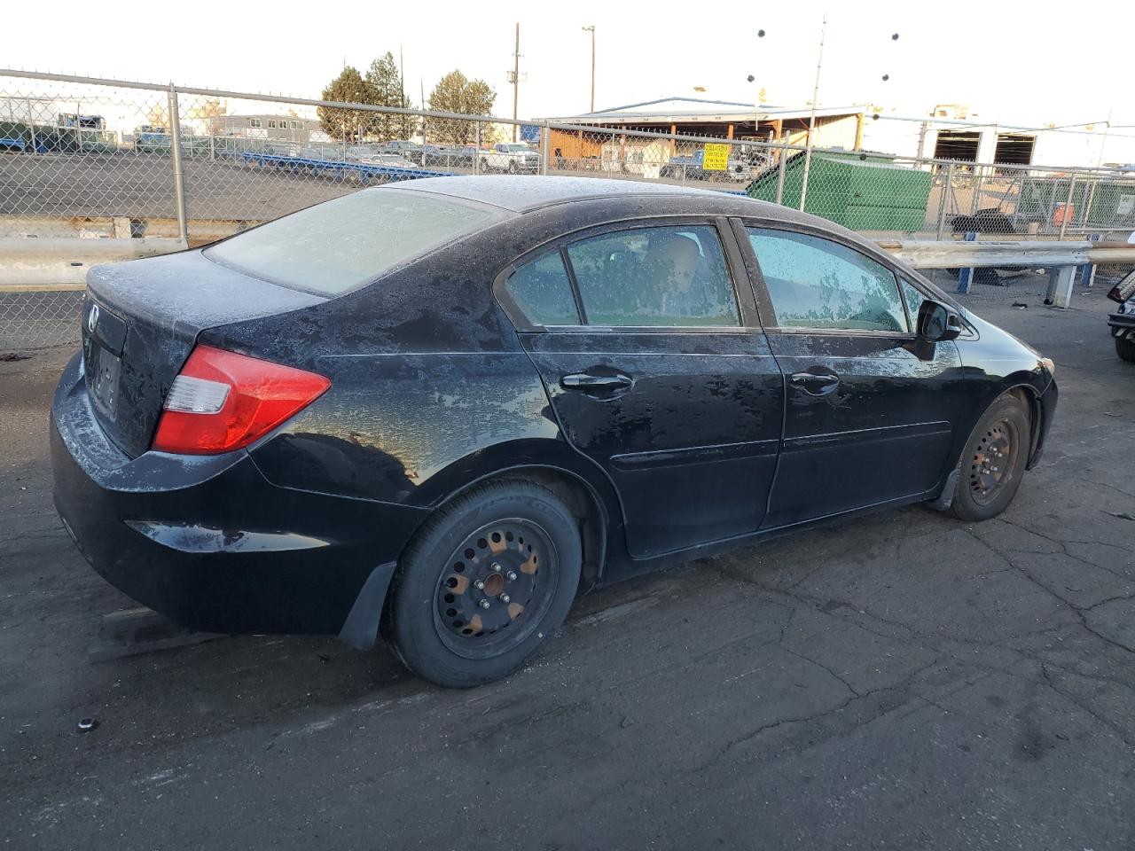 2012 Honda Civic VIN 2HGFB2F51CH328080 Copart auction photo, rear end / front end damage thumbnail 3