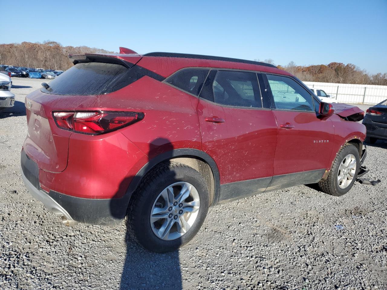 2020 Chevrolet Blazer VIN 3GNKBJRS8LS639079 Copart auction photo, front end damage thumbnail 3