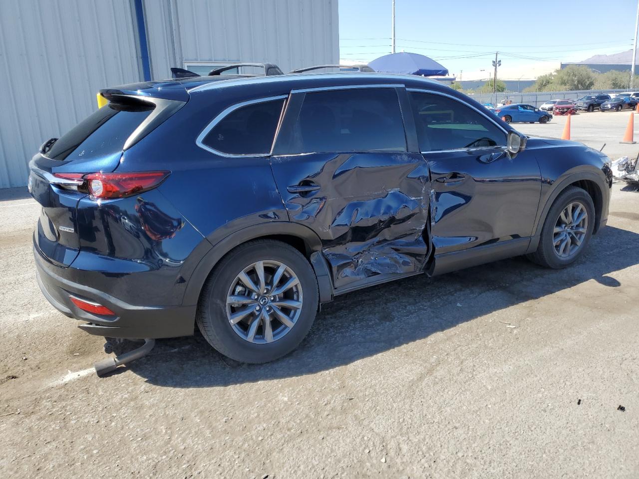 2020 Mazda CX-9 VIN JM3TCABY7L0407077 Copart auction photo, side / rear end damage thumbnail 3