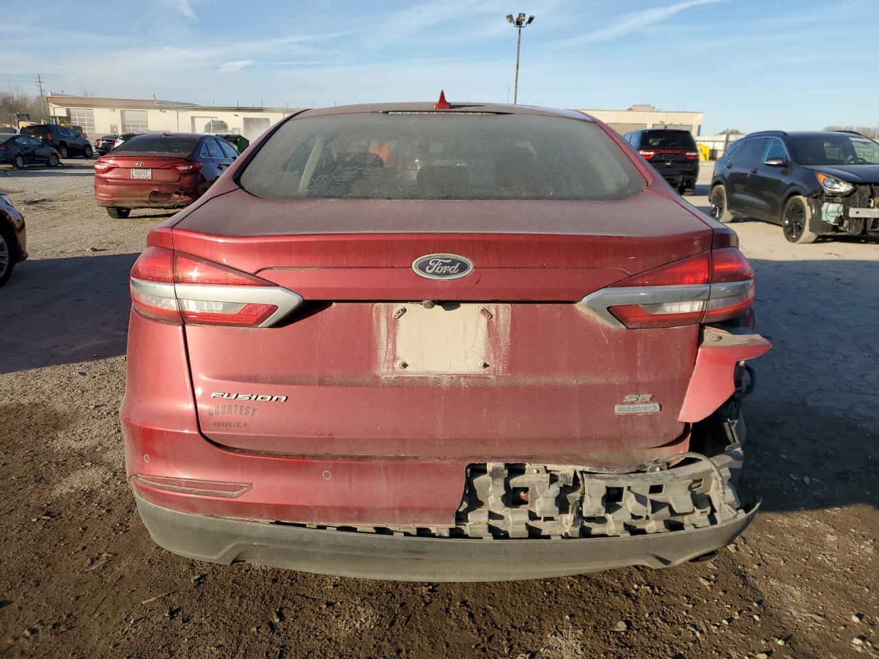 2020 Ford Fusion VIN 3FA6P0HD2LR179567 Copart auction photo, side / rear end damage thumbnail 6