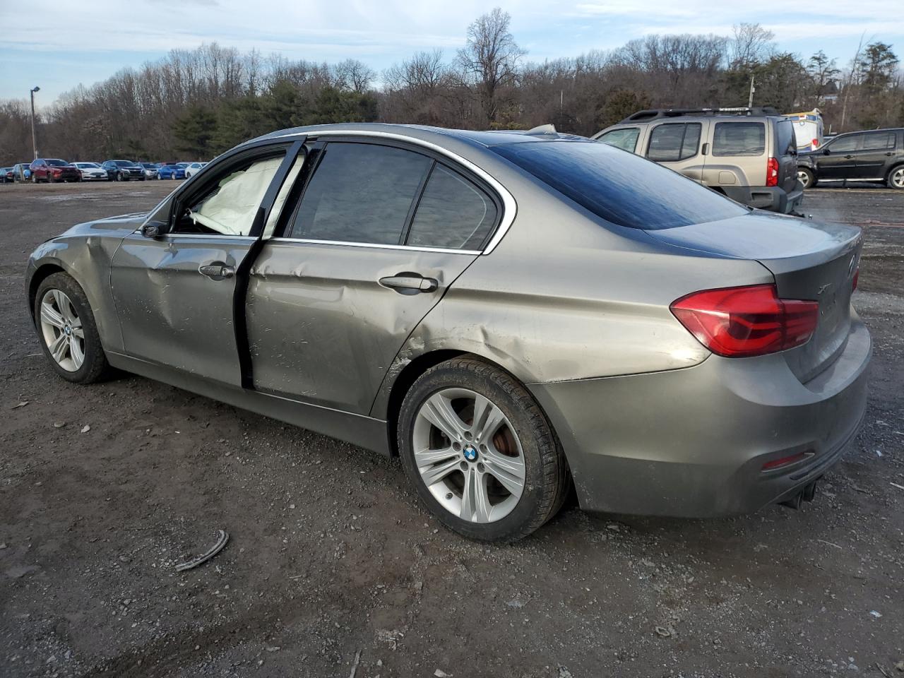 2017 BMW 3er VIN WBA8D9C59HK678228 Copart auction photo, rollover damage thumbnail 2