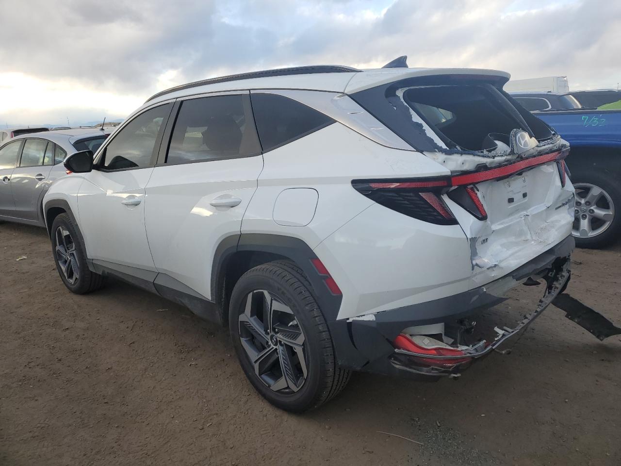 2022 Hyundai Tucson VIN KM8JFCA15NU023975 Copart auction photo, rear end damage thumbnail 2