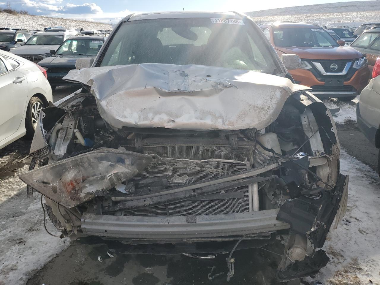 2009 Honda CR-V VIN JHLRE48799C006007 Copart auction photo, front end damage thumbnail 5