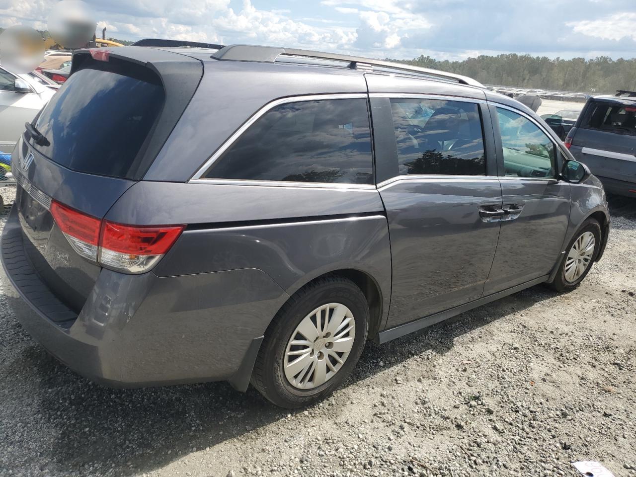 2016 Honda Odyssey VIN 5FNRL5H2XGB168032 Copart auction photo, side damage thumbnail 3