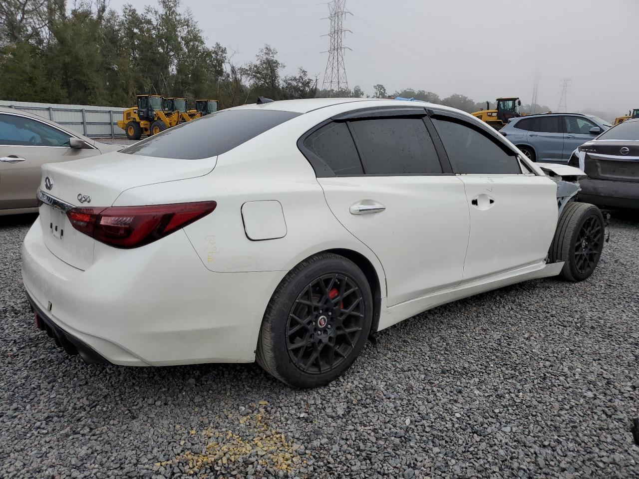 2018 Infiniti Q50 VIN JN1EV7AP3JM357441 Copart auction photo, front end damage thumbnail 3