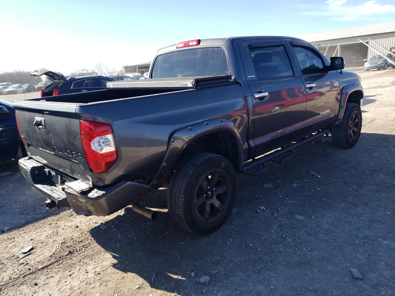 2015 Toyota Tundra VIN 5TFHW5F11FX452201 Copart auction photo, rear end / minor dent/scratches damage thumbnail 3