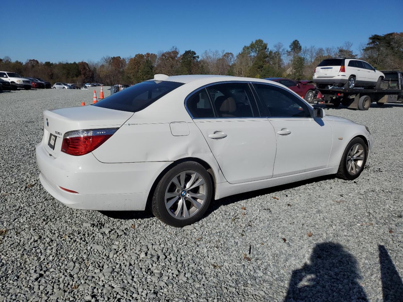 2009 BMW 5er VIN WBANW13569C160538 Copart auction photo, front end damage thumbnail 3