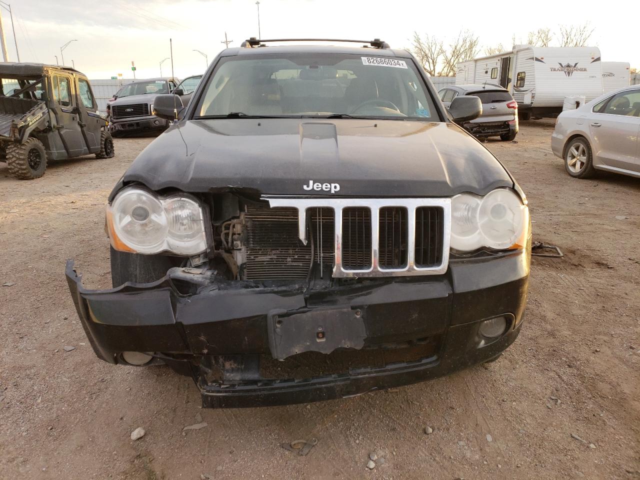 2009 Jeep Grand Cherokee VIN 1J8HR58T69C552336 Copart auction photo, front end / hail damage thumbnail 5