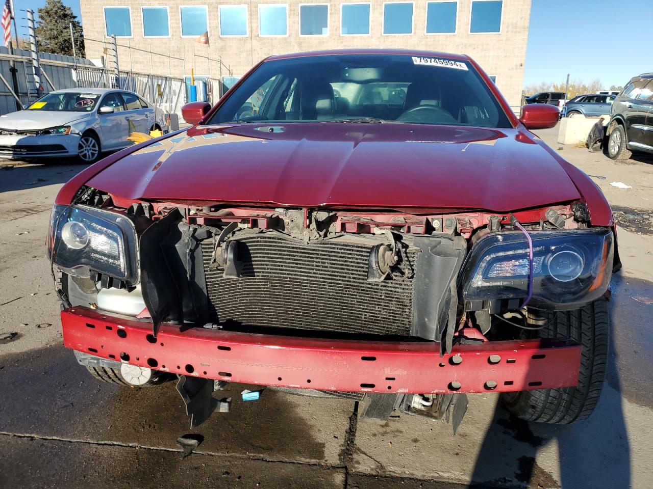 2014 Chrysler 300 VIN 2C3CCAGG8EH365837 Copart auction photo, front end / side damage thumbnail 5