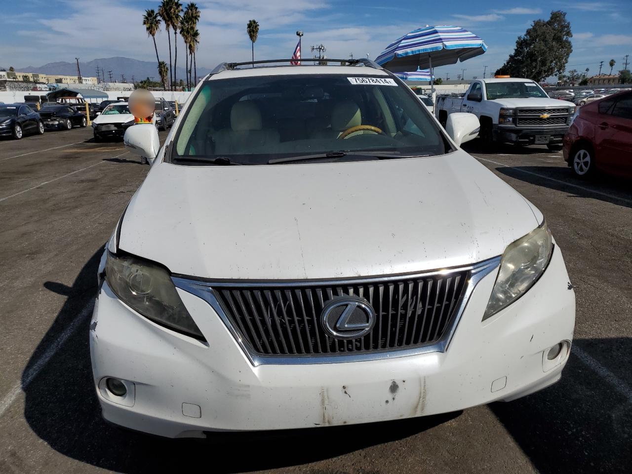 2011 Lexus RX VIN 2T2ZK1BA2BC043269 Copart auction photo, front end / side damage thumbnail 5