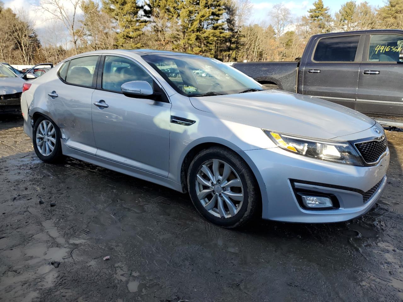 2015 KIA Optima VIN 5XXGN4A73FG503371 Copart auction photo, side damage thumbnail 4