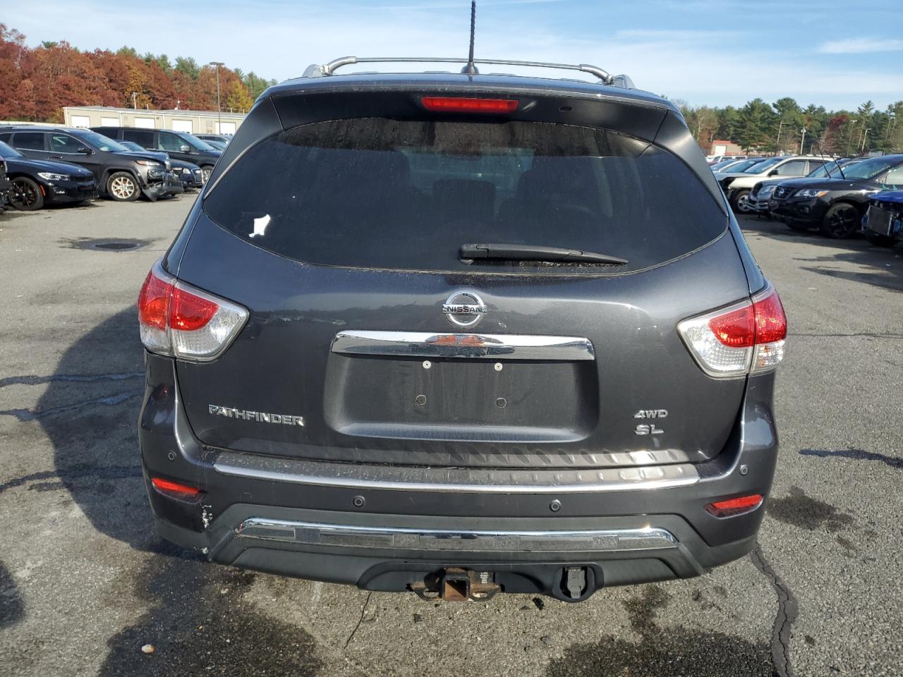 2014 Nissan Pathfinder VIN 5N1AR2MM2EC694842 Copart auction photo, front end / side damage thumbnail 6