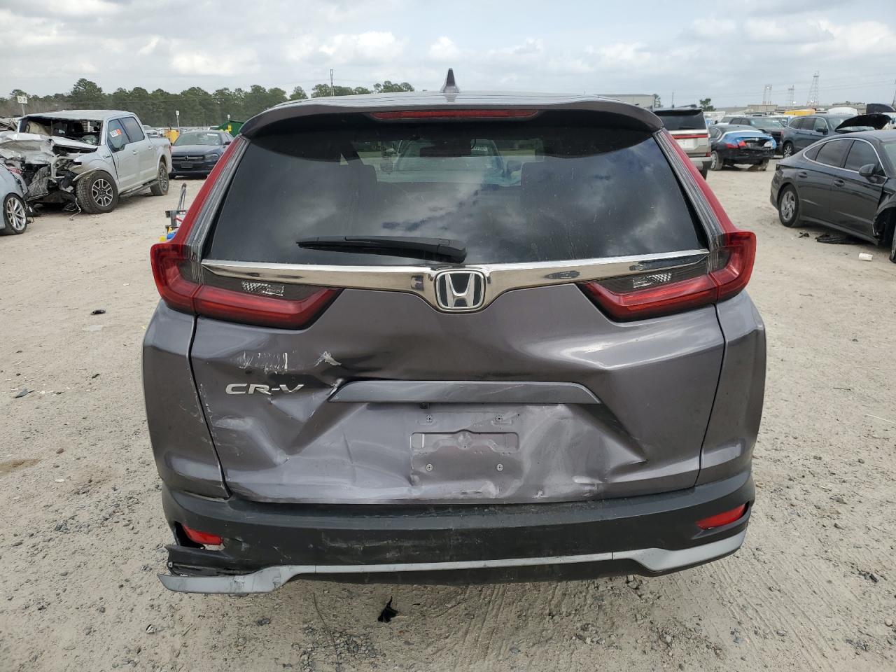 2021 Honda CR-V VIN 7FARW1H81ME021537 Copart auction photo, front end / rear end damage thumbnail 6
