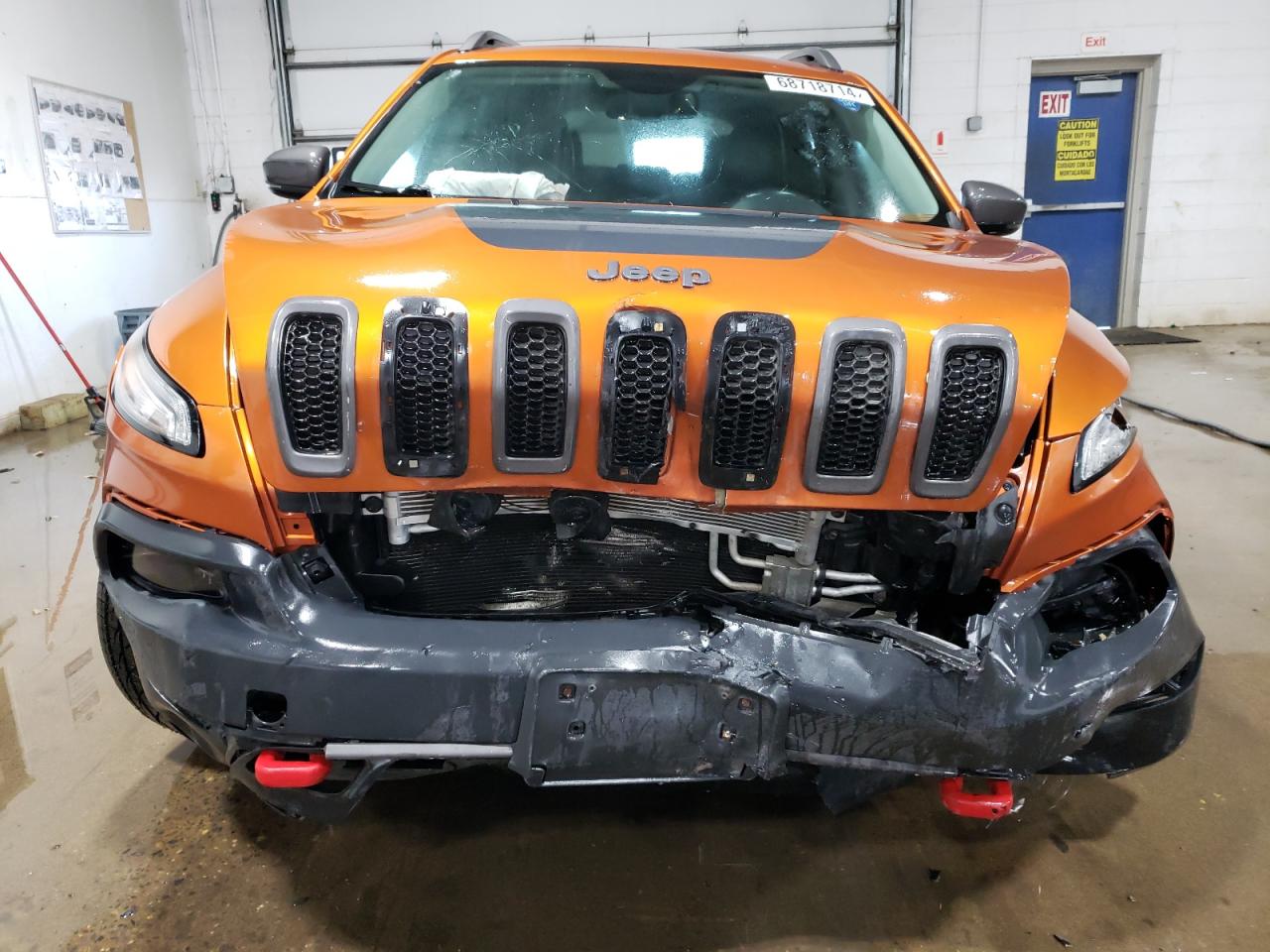 2016 Jeep Cherokee VIN 1C4PJMBS3GW154730 Copart auction photo, front end / side damage thumbnail 5