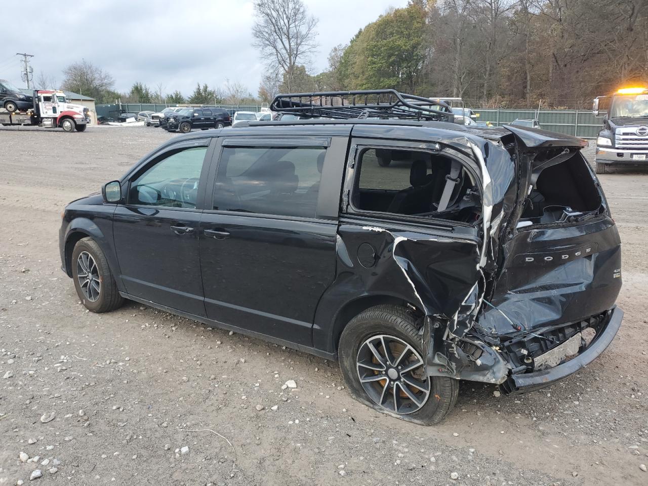 2018 Dodge Caravan VIN 2C4RDGEG2JR202971 Copart auction photo, rear end damage thumbnail 2