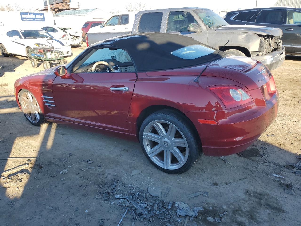 2006 Chrysler Crossfire VIN 1C3AN65L26X062452 Copart auction photo, side / front end damage thumbnail 2