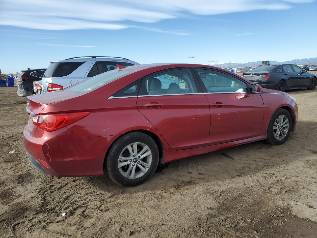 2014 Hyundai Sonata VIN 5NPEB4AC1EH899736 Copart auction photo, side / minor dent/scratches damage thumbnail 3