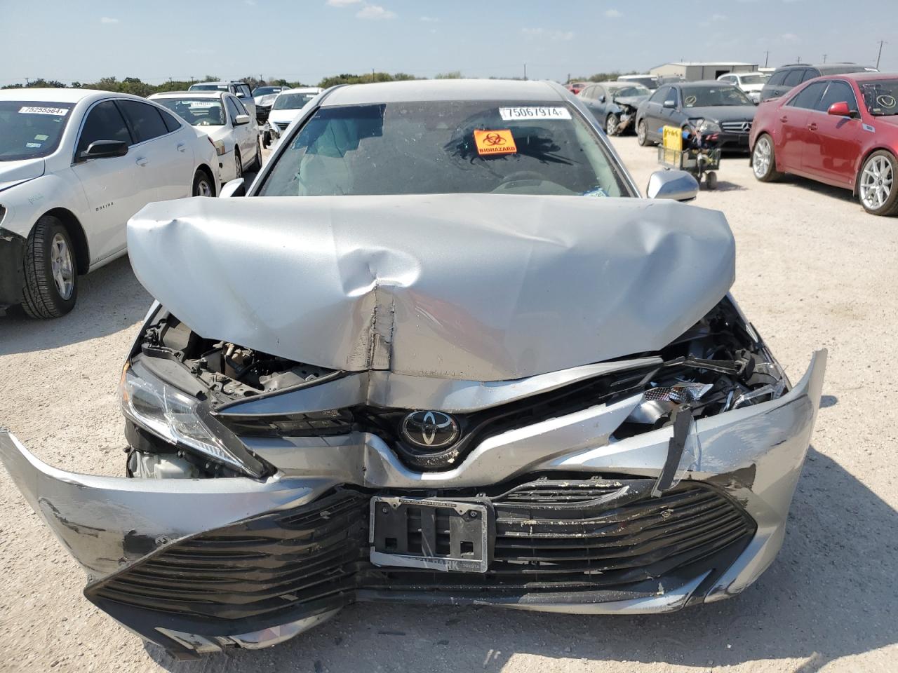 2018 Toyota Camry VIN 4T1B11HKXJU049441 Copart auction photo, front end damage thumbnail 5