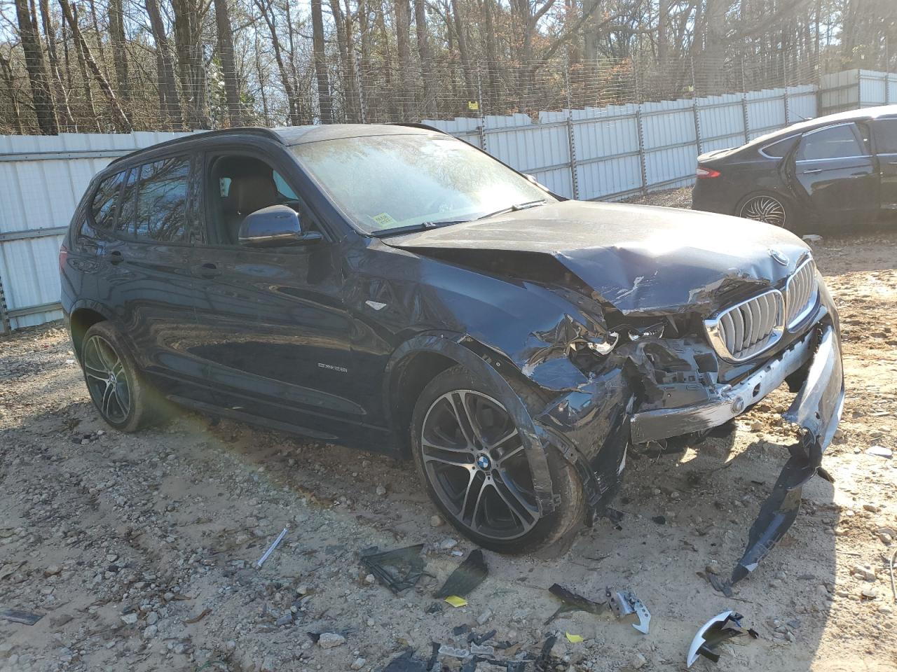 2017 BMW X3 VIN 5UXWZ7C30H0V92072 Copart auction photo, front end damage thumbnail 4