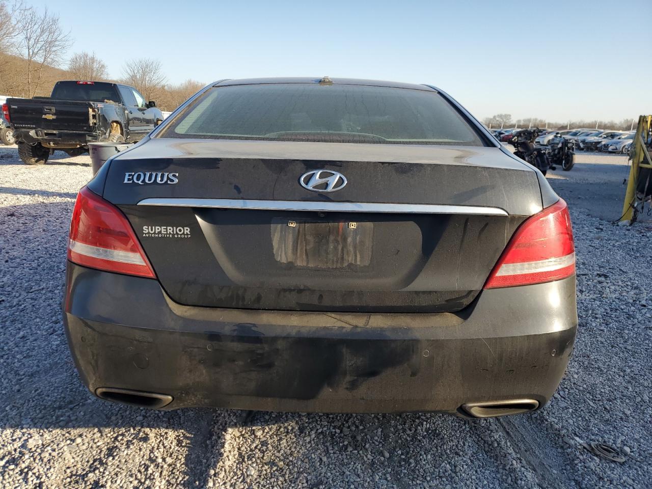 2016 Hyundai Equus VIN KMHGH4JH2GU101008 Copart auction photo, front end / undercarriage damage thumbnail 6