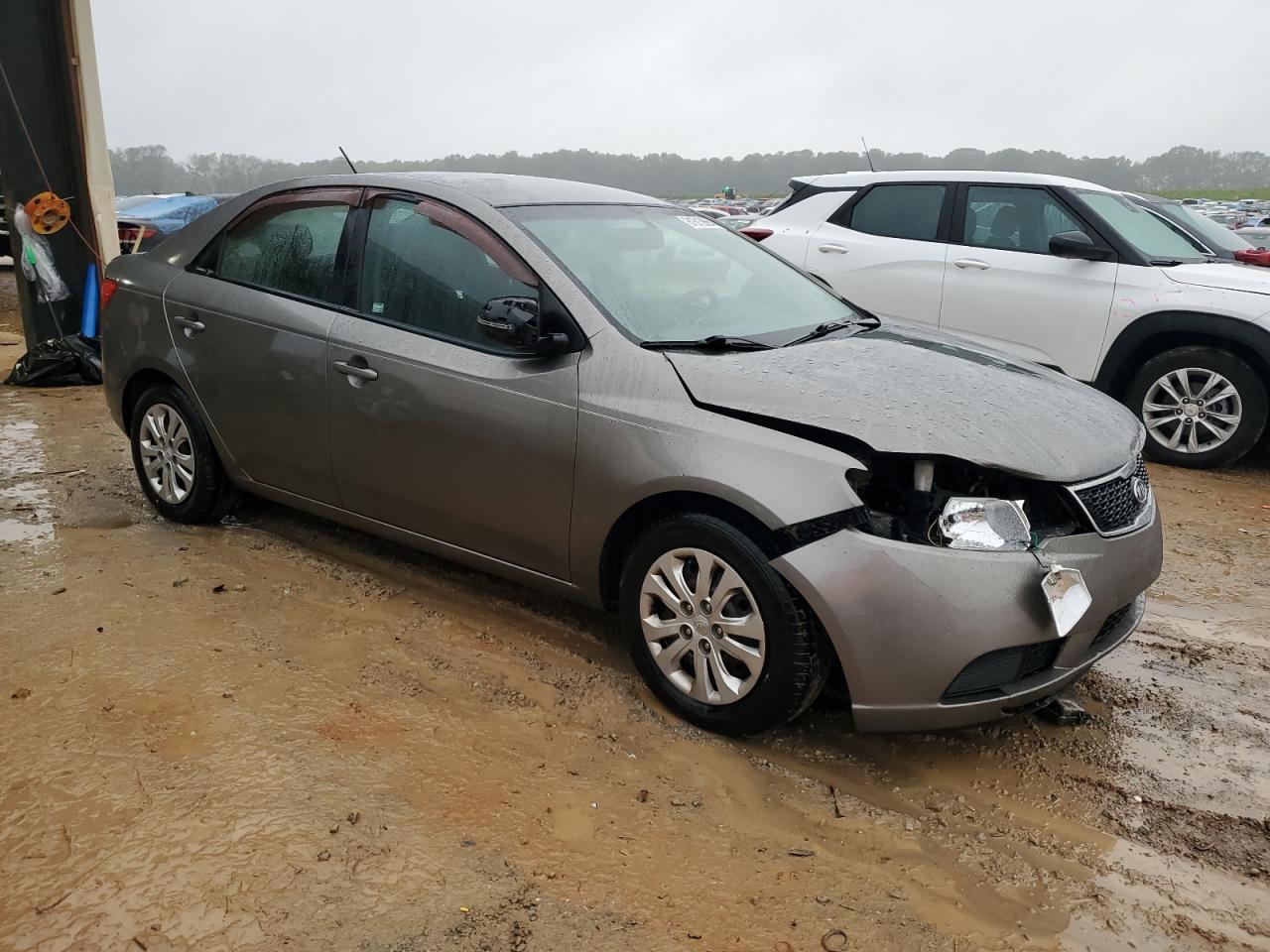 2012 KIA Forte VIN KNAFU4A21C5470709 Copart auction photo, front end / side damage thumbnail 4