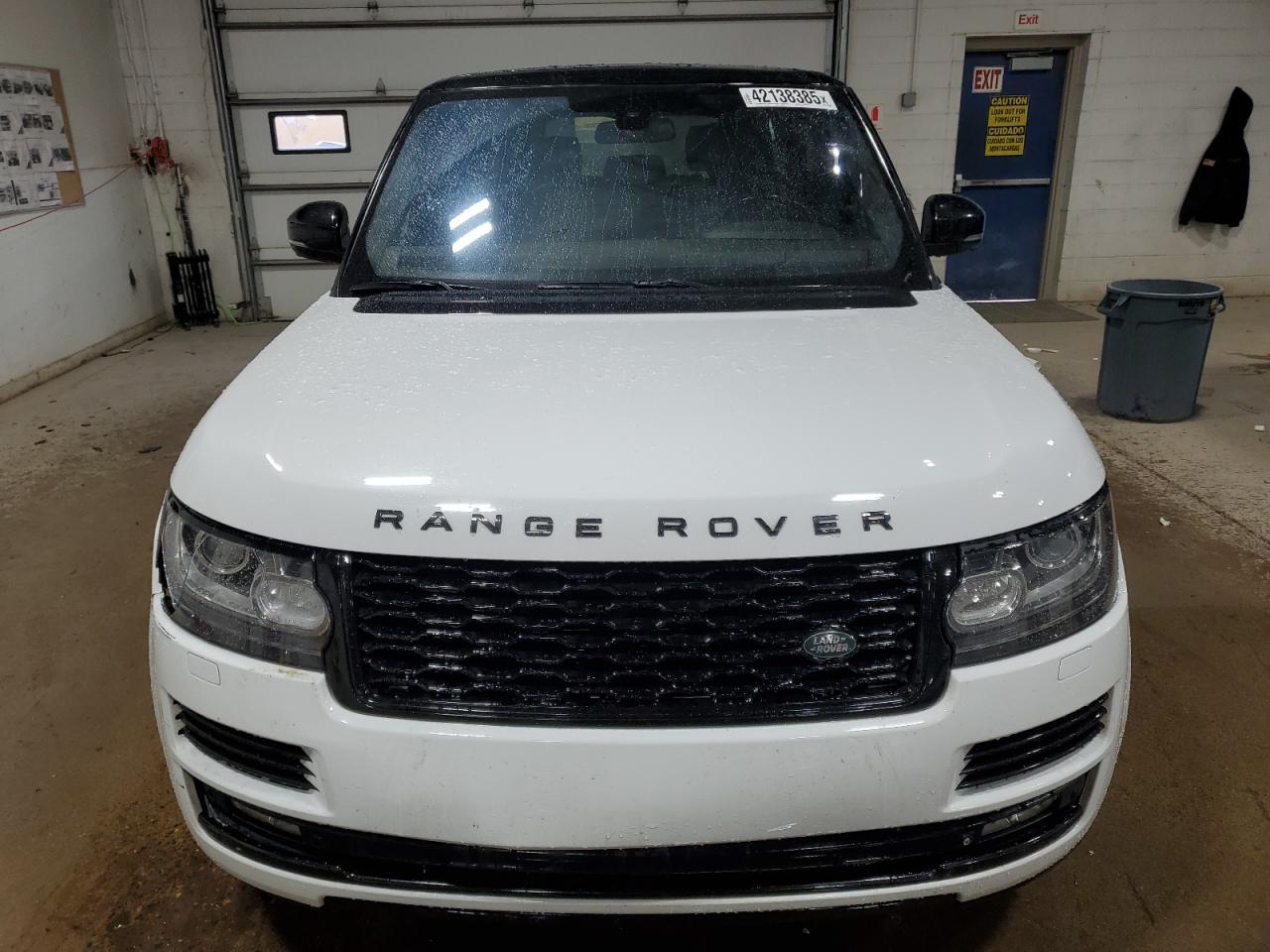 2015 Land Rover Range Rover VIN SALGS2TF4FA213534 Copart auction photo, front end / side damage thumbnail 5