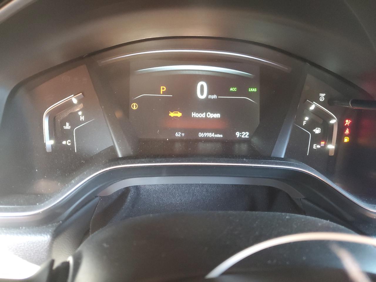 2020 Honda CR-V VIN 2HKRW1H82LH424552 Copart auction photo, front end damage thumbnail 9