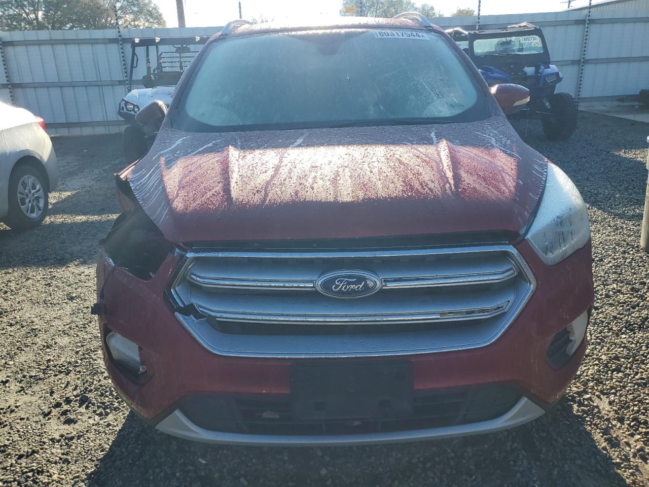 2017 Ford Escape VIN 1FMCU0J97HUD04330 Copart auction photo, front end damage thumbnail 5
