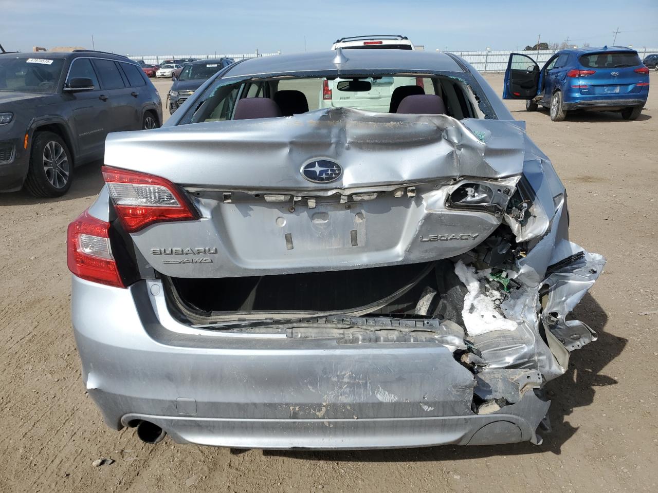 2016 Subaru Legacy VIN 4S3BNBF62G3011446 Copart auction photo, rear end damage thumbnail 6