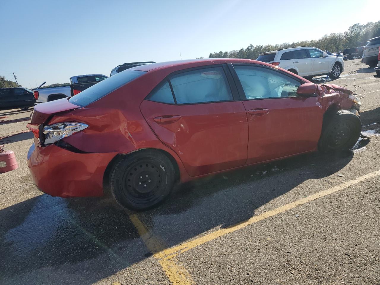 2018 Toyota Corolla VIN 5YFBURHE2JP826244 Copart auction photo, front end / all over damage thumbnail 3