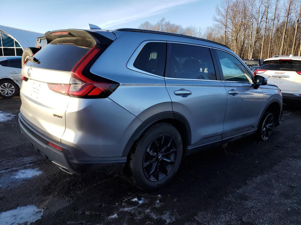 2024 Honda CR-V VIN 7FARS6H57RE072868 Copart auction photo, top/roof / front end damage thumbnail 3