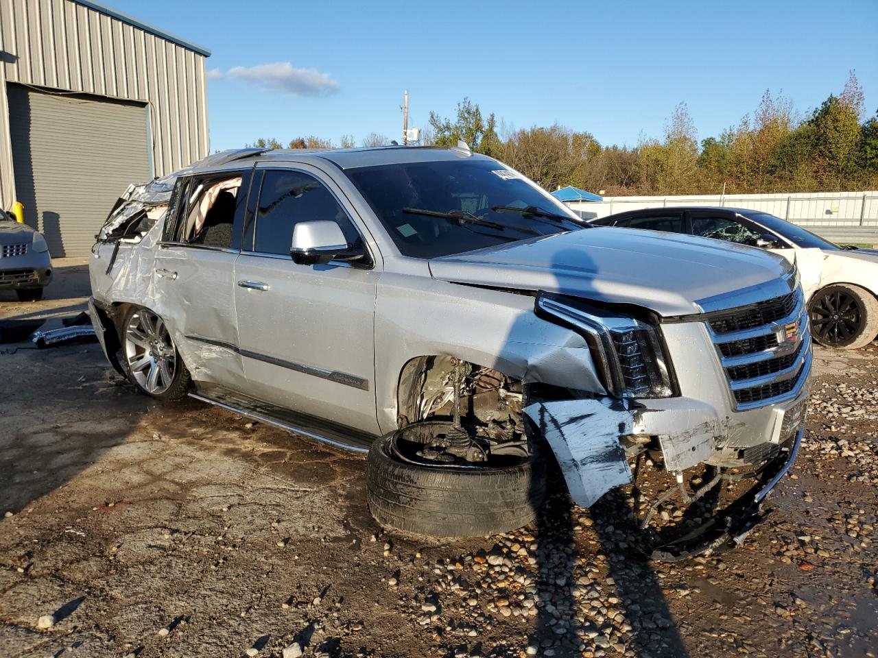 2016 Cadillac Escalade VIN 1GYS4BKJXGR235813 Copart auction photo, rollover damage thumbnail 4