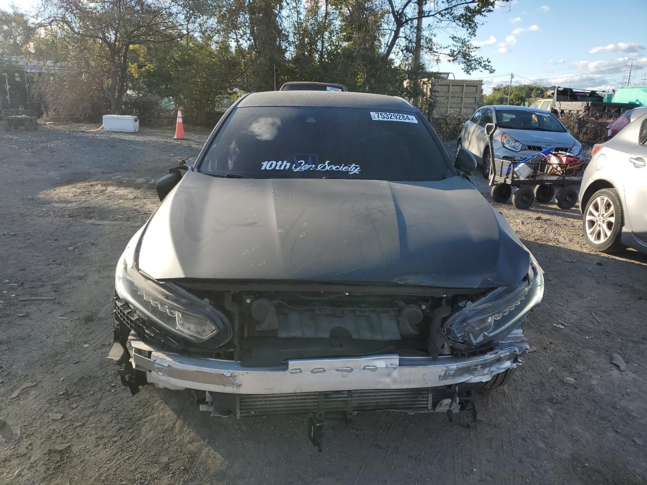 2018 Honda Accord VIN 1HGCV1F19JA177020 Copart auction photo, front end / minor dent/scratches damage thumbnail 5
